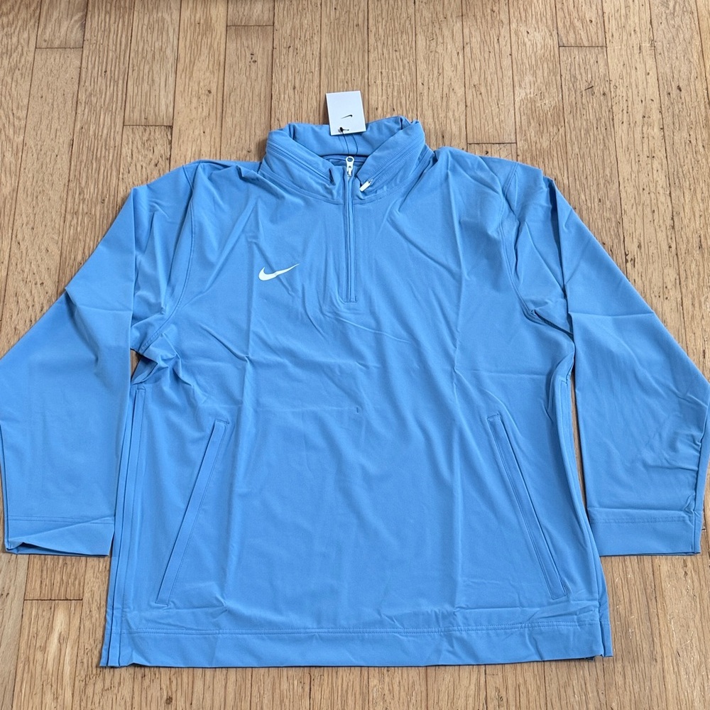 Nike Light Blue Half-Zip Pullover Jacket - image 1